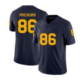 Sale - Brady Prieskorn #86 Michigan Wolverines Men Navy Classical NCAA Football Jersey