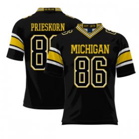 Sale - Brady Prieskorn #86 Michigan Wolverines Replica Men Black Official NCAA Football Jersey