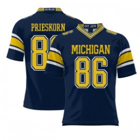 Sale - Brady Prieskorn #86 Michigan Wolverines Replica Men Navy Classical College Football Jersey