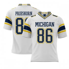 Sale - Brady Prieskorn #86 Michigan Wolverines Replica Men White Alumni College Football Jersey