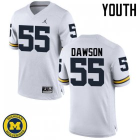 Sale - David Dawson #55 Michigan Youth White College Football Jersey
