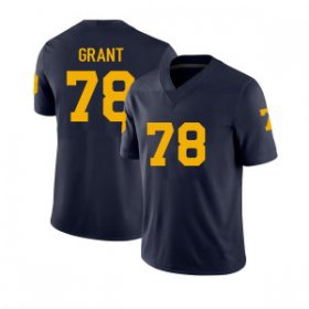 Sale - Kenneth Grant #78 Michigan Wolverines Men Navy Classical College Football Jersey