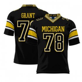 Sale - Kenneth Grant #78 Michigan Wolverines Replica Men Black Official College Football Jersey