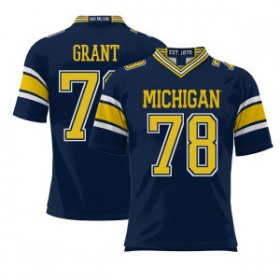 Sale - Kenneth Grant #78 Michigan Wolverines Replica Men Navy Classical NCAA Football Jersey