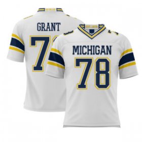 Sale - Kenneth Grant #78 Michigan Wolverines Replica Men White Alumni NCAA Football Jersey