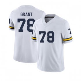 Sale - Kenneth Grant #78 Michigan Wolverines Men White Alumni College Football Jersey