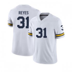 Sale - Max Reyes #31 Michigan Wolverines Replica Men White Alumni College Football Jersey