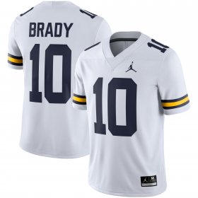 Sale - Tom Brady #10 Michigan Men White Alumni Football Jersey